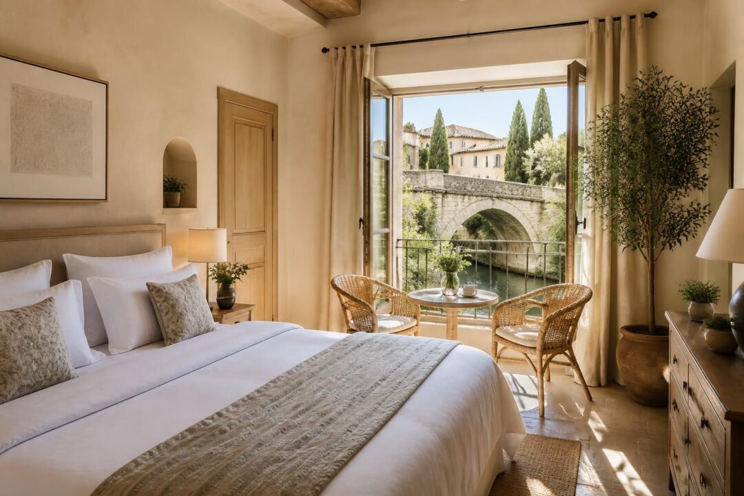 découvrez la chambre pont de l'arc dans notre b&b à aix-en-provence, offrant confort et charme provençal. consultez nos tarifs attractifs et réservez dès maintenant votre séjour.